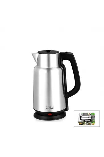 ÇELİK - SÜRAHİ MODEL KETTLE ELEKTRİKLİ SU ISITICISI PASLANMAZ ÇELİK GİZLİ REZİSTANS 360° 2.2LT 1500W KK-3334 (5637)