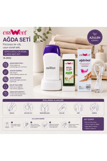 AĞDA SETİ ISITICI - ROLL-ON 100ML - AĞDA BEZİ 2MT (5637)