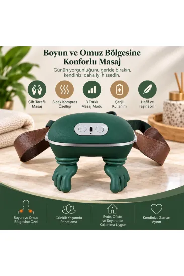 ÇİFT EL ŞEKLİNDE BOYUN VE OMUZ MASAJ ALETİ 5V - 2000mAH 165X155X135MM DP-770 (5637) ÇİFT EL ŞEKLİNDE BOYUN VE OMUZ MASAJ ALETİ 5V - 2000mAH 165X155X135MM DP-770 (5637)