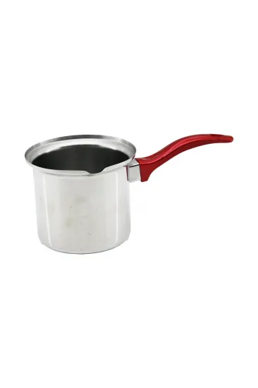 NO-6 ÇELİK CEZVE KIRMIZI KULP (5637) NO-6 ÇELİK CEZVE KIRMIZI KULP (5637)