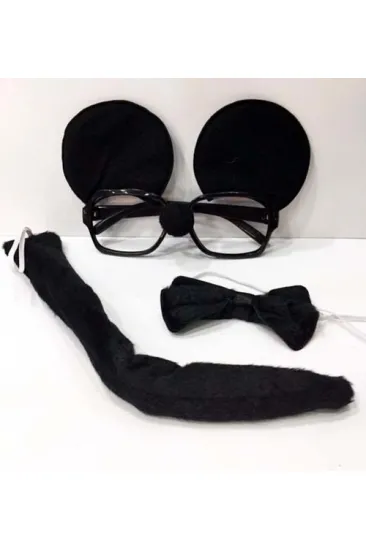 Mickey Mouse Gözlüğü Papyonu Kuyruğu Seti (5637) Mickey Mouse Gözlüğü Papyonu Kuyruğu Seti (5637)