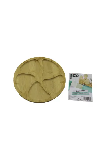YUVARLAK 5 BÖLMELİ AHŞAP BAMBU SERVİS SUNUM TEPSİ - TAHTASI 20 X 1.4CM (5637) YUVARLAK 5 BÖLMELİ AHŞAP BAMBU SERVİS SUNUM TEPSİ - TAHTASI 20 X 1.4CM (5637)