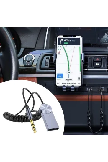 Araba için Bluetooth Aux Alıcısı Wireless Araç Kiti (5637) Araba için Bluetooth Aux Alıcısı Wireless Araç Kiti (5637)