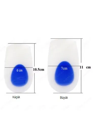 Topuk Silikonu Mavi Beyaz Büyük Boy Erkek (5637) Topuk Silikonu Mavi Beyaz Büyük Boy Erkek (5637)