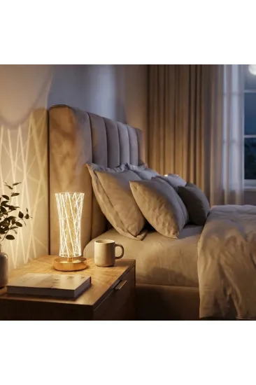 Silindirik Kristal Çizgi Model LED Masa Lambası – Gold Tabanlı, Dokunmatik, 3 Renk Işık Modlu, Şarjlı Modern Dekoratif Gece Lambası (5637) Silindirik Kristal Çizgi Model LED Masa Lambası – Gold Tabanlı, Dokunmatik, 3 Renk Işık Modlu, Şarjlı Modern Dekoratif Gece Lambası (5637)
