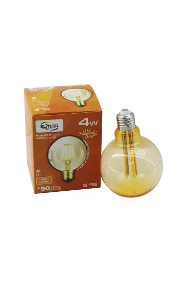 4W - E27 GOLD COLOR FLAMENT RUSTİK AMPUL 400LUMEN - 2200K KIRILMAZ GÖVDE (5637) 4W - E27 GOLD COLOR FLAMENT RUSTİK AMPUL 400LUMEN - 2200K KIRILMAZ GÖVDE (5637)