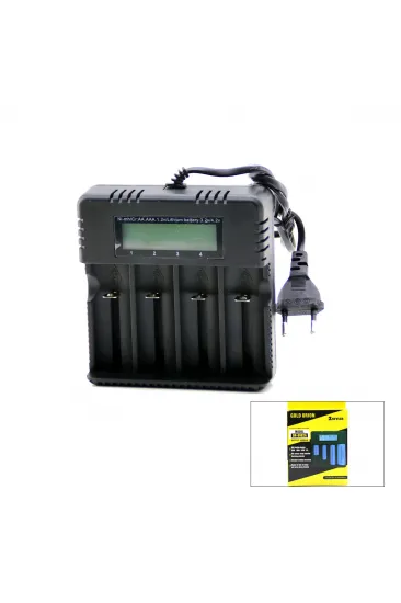 4LÜ PİL ŞARJ ALETİ 3000mA 4.2V FİŞLİ=AC 100-240V ETC - 26650 - 18650 - 16340 (5637) 4LÜ PİL ŞARJ ALETİ 3000mA 4.2V FİŞLİ=AC 100-240V ETC - 26650 - 18650 - 16340 (5637)