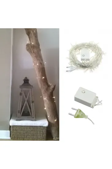 100 Ledli 8 Fonksiyonlu 10 Metre Led Aydınlatma Dekor Lambası (beyaz) (5637) 100 Ledli 8 Fonksiyonlu 10 Metre Led Aydınlatma Dekor Lambası (beyaz) (5637)