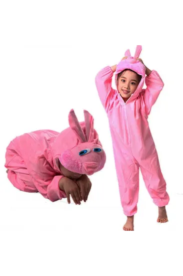 Çocuk Tavşan Kostümü Pembe Renk 2-3 Yaş 80 cm (5637) Çocuk Tavşan Kostümü Pembe Renk 2-3 Yaş 80 cm (5637)