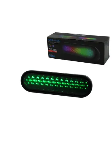 2X2 İNÇ BLUETOOTH WİRELESS RGB IŞIKLI HOPARLÖR SPEAKER TYPC-E TO USB ŞARJLI 5W (5637)