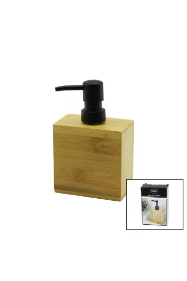 DİKDÖRTGEN AHŞAP BAMBU SIVI SABUNLUK SİYAH PLASTİK POMPA 5.8 X 9.9CM - Y: 10CM (5637) DİKDÖRTGEN AHŞAP BAMBU SIVI SABUNLUK SİYAH PLASTİK POMPA 5.8 X 9.9CM - Y: 10CM (5637)