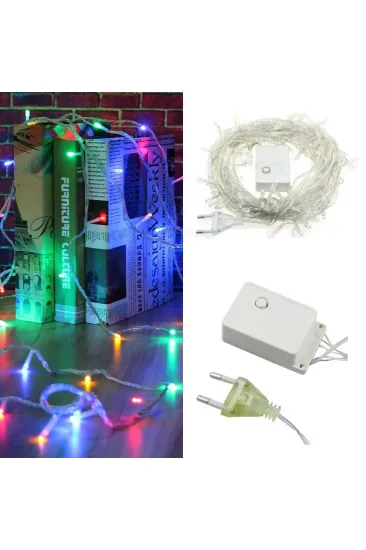 10 Metre 100 Ledli 8 Fonksiyonlu Karışık Renkli RGB Led Lamba (5637) 10 Metre 100 Ledli 8 Fonksiyonlu Karışık Renkli RGB Led Lamba (5637)