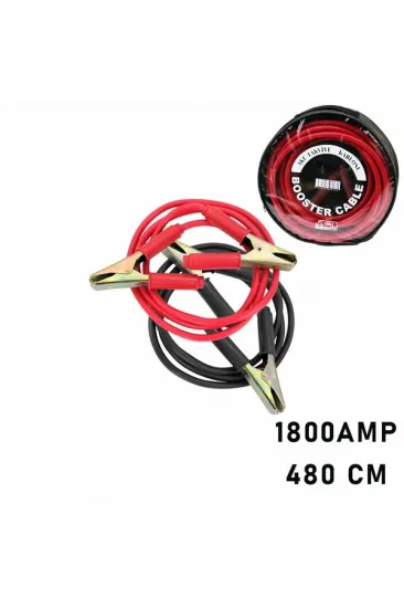 1800 AMPER TIR İÇİN AKÜ TAKVİYE KABLOSU 480CM - PENCERELİ BEZ ÇANTALI (5637) 1800 AMPER TIR İÇİN AKÜ TAKVİYE KABLOSU 480CM - PENCERELİ BEZ ÇANTALI (5637)