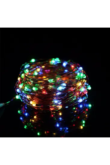 Pilli Renkli Peri Led Işık Dekoratif Aydınlatma 5 Metre RGB Led (5637) Pilli Renkli Peri Led Işık Dekoratif Aydınlatma 5 Metre RGB Led (5637)