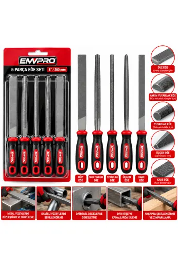 5PCS ÇELİK EĞE SETİ BALIK SIRTI - ÜÇGEN - KARE - YUVARLAK - DÜZ GENİŞ EĞE=20CM+PLS.SAP=10CM= 30CM (5637) 5PCS ÇELİK EĞE SETİ BALIK SIRTI - ÜÇGEN - KARE - YUVARLAK - DÜZ GENİŞ EĞE=20CM+PLS.SAP=10CM= 30CM (5637)