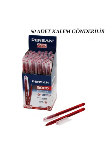 50 ADET PENSAN BÜRO KIRMIZI TÜKENMEZ KALEM M-MEDİUM - 1.0MM UÇ (5637) 50 ADET PENSAN BÜRO KIRMIZI TÜKENMEZ KALEM M-MEDİUM - 1.0MM UÇ (5637)