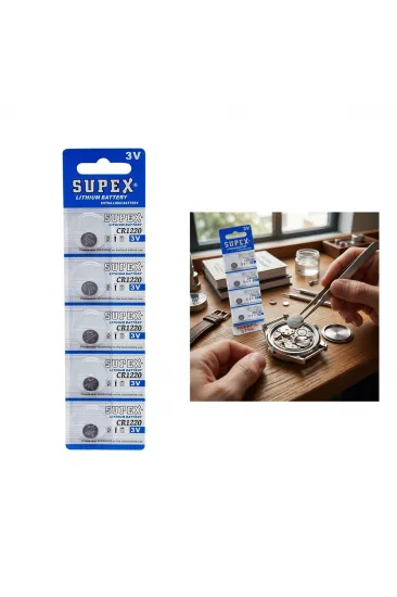 PARA PİL 3V 5Lİ KART CR-1220 (5637) PARA PİL 3V 5Lİ KART CR-1220 (5637)