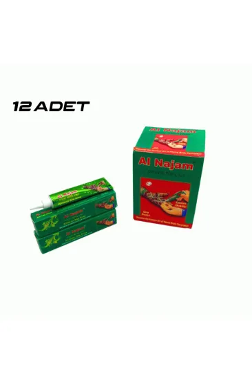 12 ADET AL NAJAM KIRMIZI TÜP KINA 30GR (5637) 12 ADET AL NAJAM KIRMIZI TÜP KINA 30GR (5637)