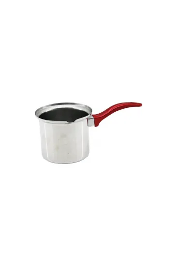 NO-4 ÇELİK CEZVE KIRMIZI KULP (5637) NO-4 ÇELİK CEZVE KIRMIZI KULP (5637)