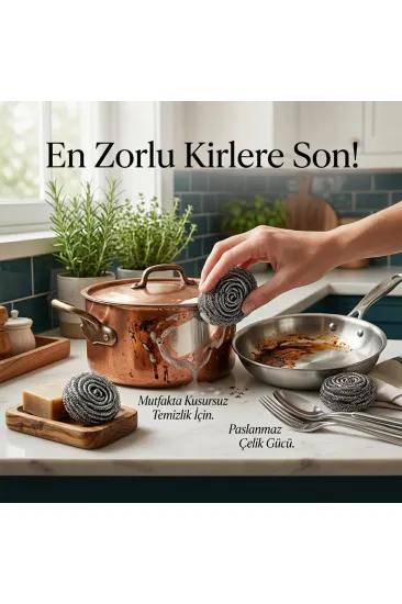 4 PARÇA  BULAŞIK TOP TELİ (5637)