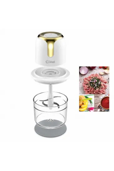 USB TO TYPE-C ŞARJLI MİNİ 3 BIÇAKLI GOLD BLENDER RONDO GIDA DOĞRAYICI 1.2LT=MİKA KRİSTAL HAZNE KC-8221 (5637)