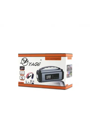 ÇOK FONKSİYONLU OTO - ARAÇ TAKVİYE SET TAŞINABİLİR 120W DİJİTAL EKRAN POWERBANK ÖZELLİK - FENER - COB - PUSULA YG-898 (5637)