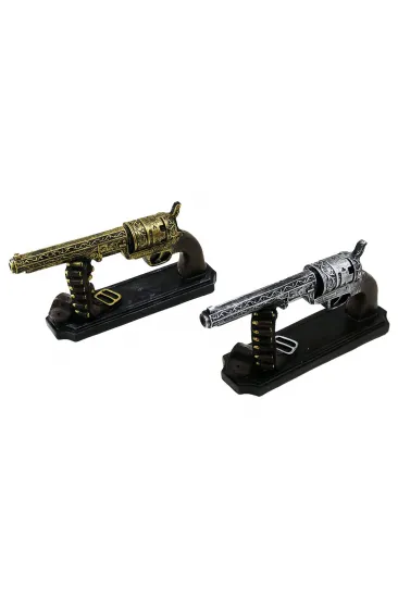 TABANCA VİNTAGE DEKORATİF BİBLO RENKLİ 27X12X7CM REÇİNE (5637) TABANCA VİNTAGE DEKORATİF BİBLO RENKLİ 27X12X7CM REÇİNE (5637)