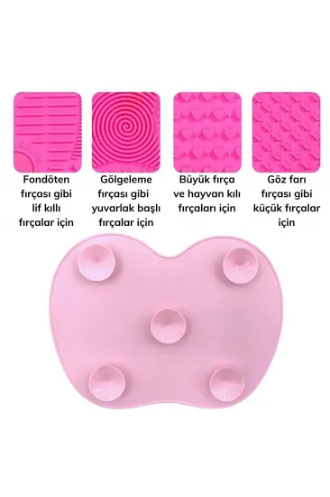 Pratik Kolay Makyaj Fırçası Temizleme Matı Aparatı Aleti Küçük (5637) Pratik Kolay Makyaj Fırçası Temizleme Matı Aparatı Aleti Küçük (5637)
