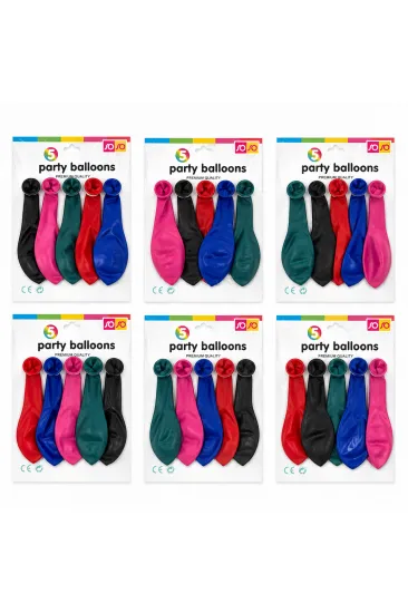 30 PAKET - 5PCS ORTA BOY RENKLİ - 30CM PARTY BALON TOPTAMDA 150 ADET BALON (5637) 30 PAKET - 5PCS ORTA BOY RENKLİ - 30CM PARTY BALON TOPTAMDA 150 ADET BALON (5637)
