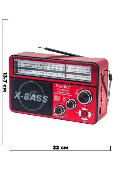 Nostaljik Radyo WAXIBA Nostaljik Radyo Bluetooth Fm Usb XB-2301RT (5637) Nostaljik Radyo WAXIBA Nostaljik Radyo Bluetooth Fm Usb XB-2301RT (5637)