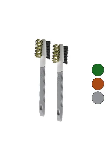 2PCS ÇİFT TARAFLI TEL BAŞLI TEL FIRÇA SERT - DAHA SERT TEL ÇIKARILABİLİR SAPLI (5637) 2PCS ÇİFT TARAFLI TEL BAŞLI TEL FIRÇA SERT - DAHA SERT TEL ÇIKARILABİLİR SAPLI (5637)