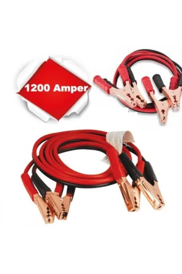 Akü Takviye Kablosu 1200 Amper (Taşıma Çantalı) (5637) Akü Takviye Kablosu 1200 Amper (Taşıma Çantalı) (5637)