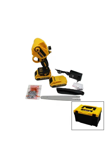 BUDAMA - DAL KESME MAKİNESİ 36V 2.0AH YAĞLI POMPALI - ZİNCİRLİ SARI SİYAH ÇANTALI (5637) BUDAMA - DAL KESME MAKİNESİ 36V 2.0AH YAĞLI POMPALI - ZİNCİRLİ SARI SİYAH ÇANTALI (5637)