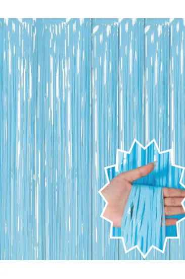 Soft Mavi Püsküllü Kapı Perdesi - Parti, Baby Shower, Sünnet Süsü, Cinsiyet Partisi 1x2 m (5637) Soft Mavi Püsküllü Kapı Perdesi - Parti, Baby Shower, Sünnet Süsü, Cinsiyet Partisi 1x2 m (5637)