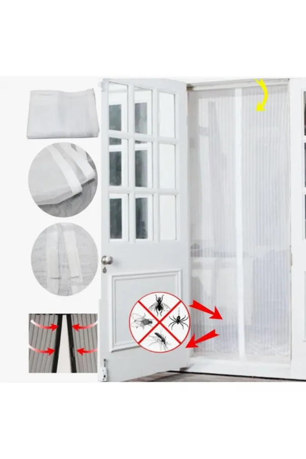 Mıknatıslı Kapı Sinekliği Tül Perde 105 x 210 cm (5637) Mıknatıslı Kapı Sinekliği Tül Perde 105 x 210 cm (5637)