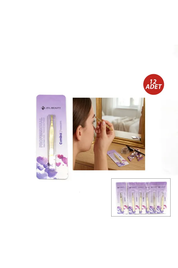 12 ADET SARI CIMBIZ (5637)