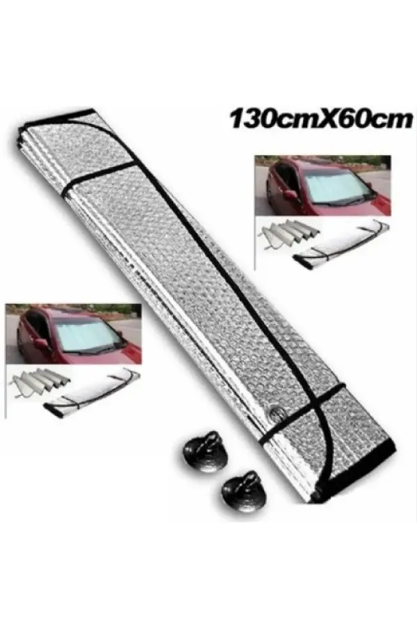 Araba Ön Cam Güneşliği 130*60 cm Parlak (5637) Araba Ön Cam Güneşliği 130*60 cm Parlak (5637)