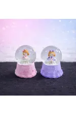 Mini Işıklı Sevimli Kız Kar Küresi Mini Işıklı Sevimli Kız Kar Küresi