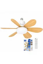 Tavan Vantilatörü ve LED Avize - Uzaktan Kumandalı - 6 Kanatlı - 52 cm Tavan Vantilatörü ve LED Avize - Uzaktan Kumandalı - 6 Kanatlı - 52 cm
