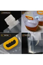 Dayanıklı Plastik İçecek Çantası 2 Litre Dayanıklı Plastik İçecek Çantası 2 Litre