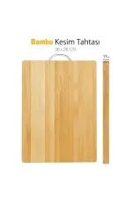Metal Saplı Bambu Kesim Panosu Metal Saplı Bambu Kesim Panosu