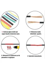 Kablo Koruyucu Makaron Seti 560 Parça Kablo Koruyucu Makaron Seti 560 Parça