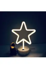 Yıldız Neon LED Lamba Yıldız Neon LED Lamba
