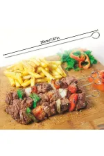 10'lu Paslanmaz Çelik Şiş Seti (20 cm) - Airfryer &amp; Mangal