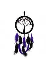 Mor İncili Hayat Ağacı Dream Catcher Mor İncili Hayat Ağacı Dream Catcher