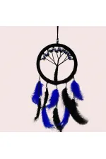Mavi İncili Hayat Ağacı Dream Catcher Mavi İncili Hayat Ağacı Dream Catcher