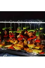 10'lu Paslanmaz Çelik Şiş Seti (20 cm) - Airfryer &amp; Mangal