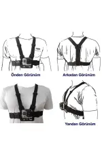 Aksiyon Kamerası Göğüse Sabitleme Kemeri Aksiyon Kamerası Göğüse Sabitleme Kemeri