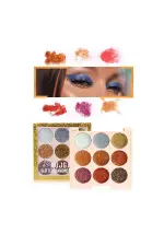 9 Renk Glitter Diamond Far Paleti - 2'li Set 9 Renk Glitter Diamond Far Paleti - 2'li Set