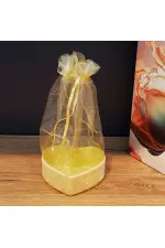 Sarı Kalpli Tül Kese Sarı Kalpli Tül Kese
